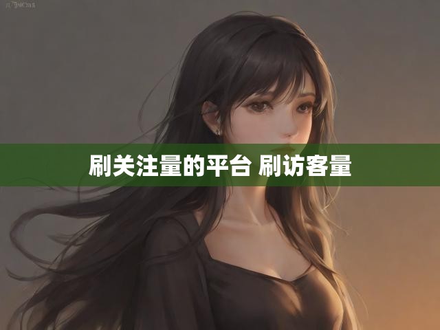 刷关注量的平台 刷访客量