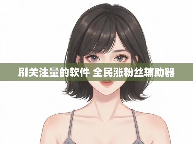 刷关注量的软件 全民涨粉丝辅助器