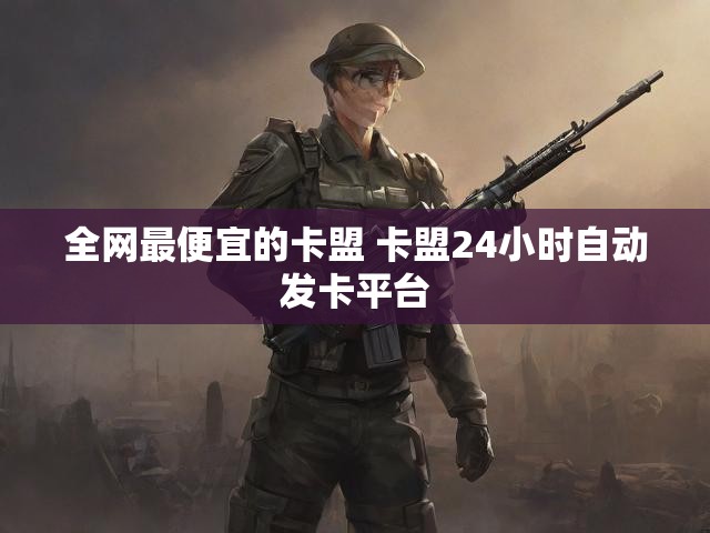 全网最便宜的卡盟 卡盟24小时自动发卡平台