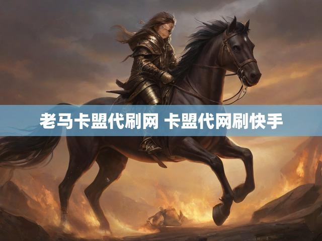 老马卡盟代刷网 卡盟代网刷快手
