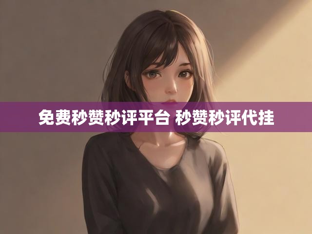 免费秒赞秒评平台 秒赞秒评代挂